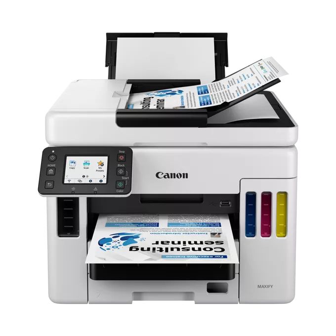 Imprimante multifonction Canon MAXIFY GX7040 - couleur 4-en-1 à réservoirs d'encre rechargeables (USB / Wi-Fi / Ethernet) Imprimante multifonction Canon MAXIFY GX7040 - couleur 4-en-1 à réservoirs d'encre rechargeables (USB / Wi-Fi / Ethernet)